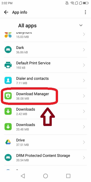 Click on Download Manager